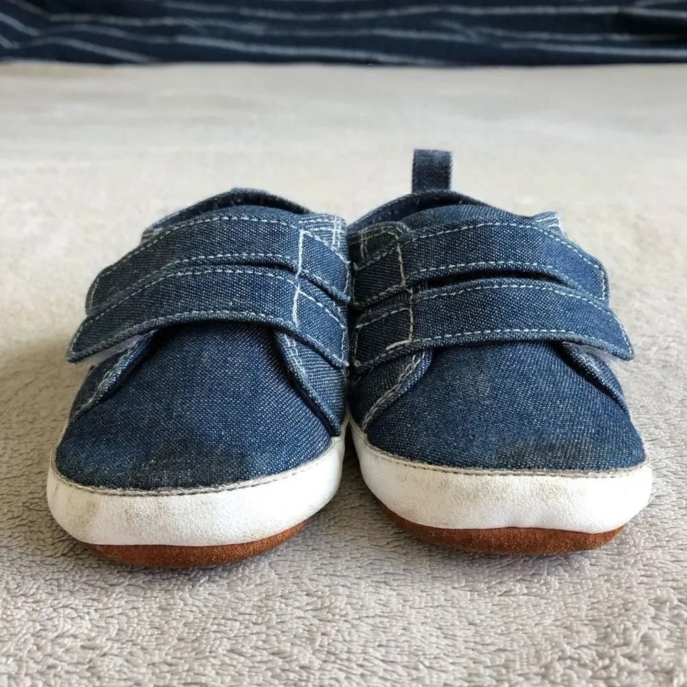 Denim Newborn Baby Pre-walker Shoes